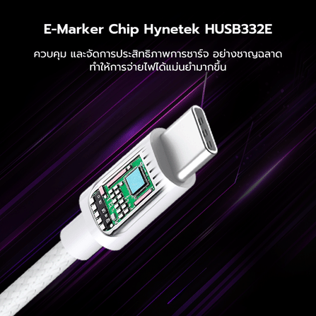 สายชาร์จเร็ว ZTEC รุ่น ZC321S USB-C TO USB-C 5A 240W 1 เมตร สีขาว (รองรับเทคโนโลยี PD และ QC)_6